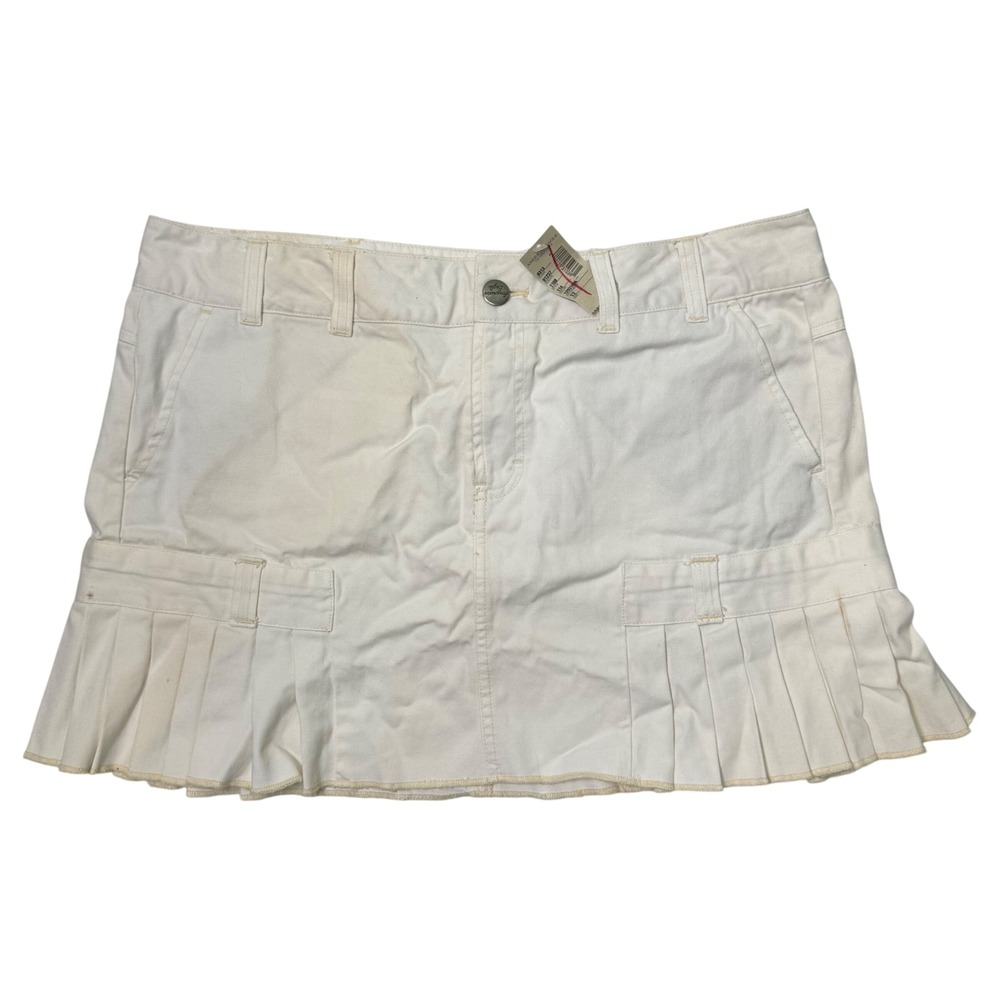 Vintage Deadstock Y2K American Eagle Low Rise Pleated Mini Skirt Women's Size 14